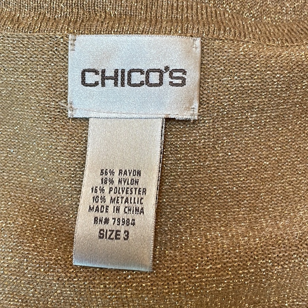 Chicos Sequins Mimic Leopard Print - image 6